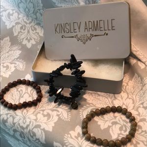 Kinsley Armelle earth tone bracelet set.